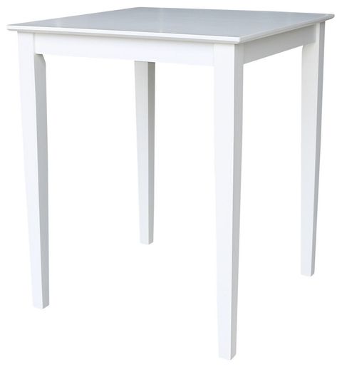 Solid Wood Top Table, 36 Inch High - Transitional - Dining Tables - By ... throughout Solid Wood Top Table, Black, 36"Ch High